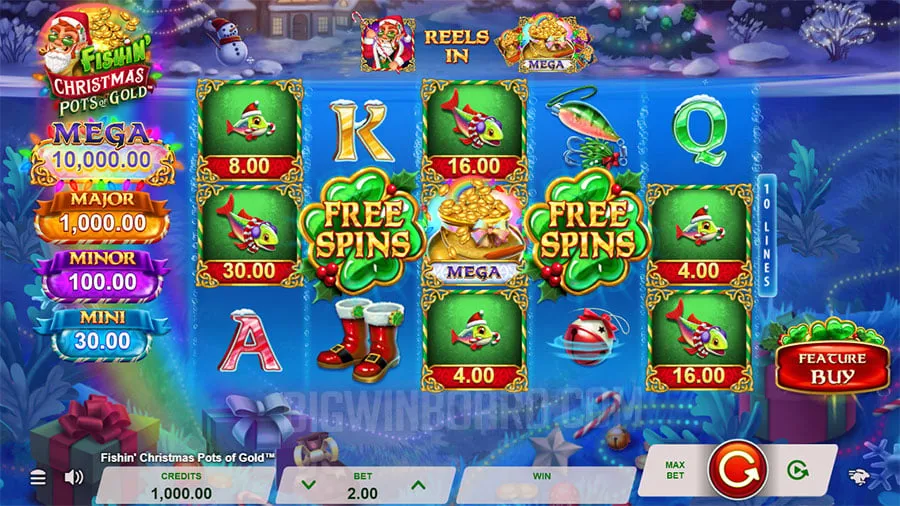 Fishin' Christmas Pots Of Gold slot