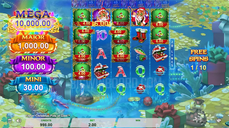 Fishin' Christmas Pots Of Gold slot