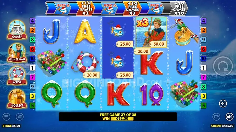 Fishin’ Frenzy Christmas slot