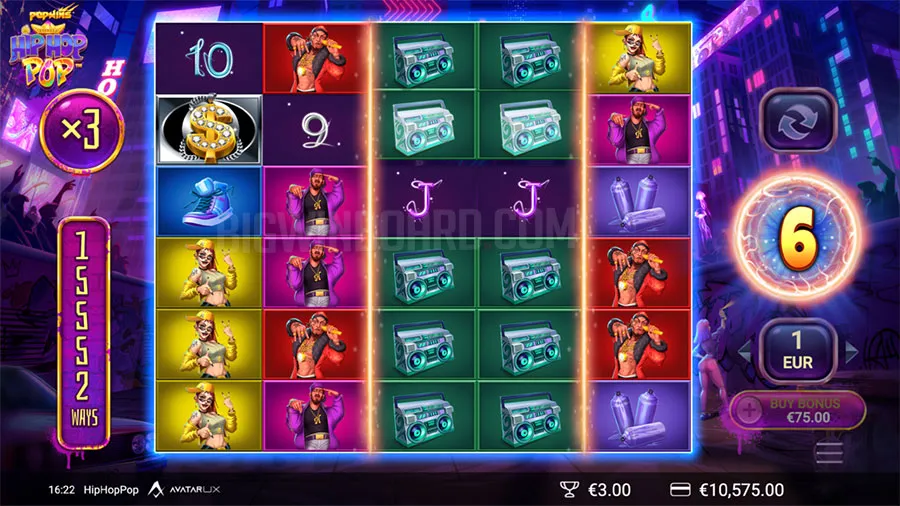 HipHopPop PopWins slot