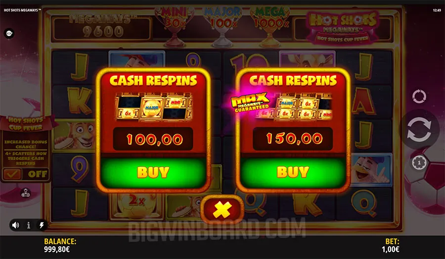 Hot Shots Megaways slot