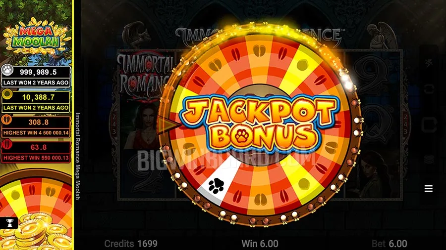 Immortal Romance Mega Moolah slot