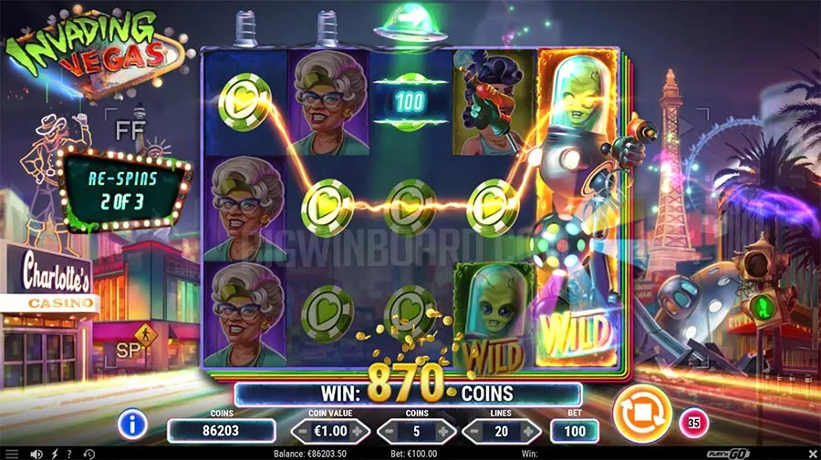 Invading Vegas slot