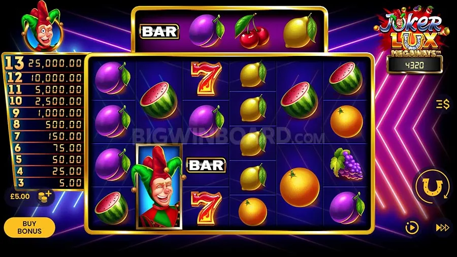 Joker Lux Megaways slot