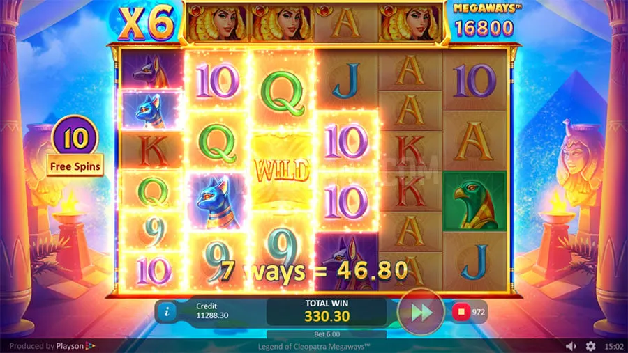 legend of cleopatra megaways slot