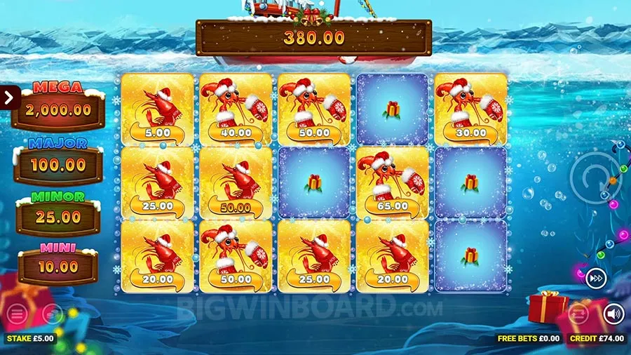 Crabbin for Christmas slot