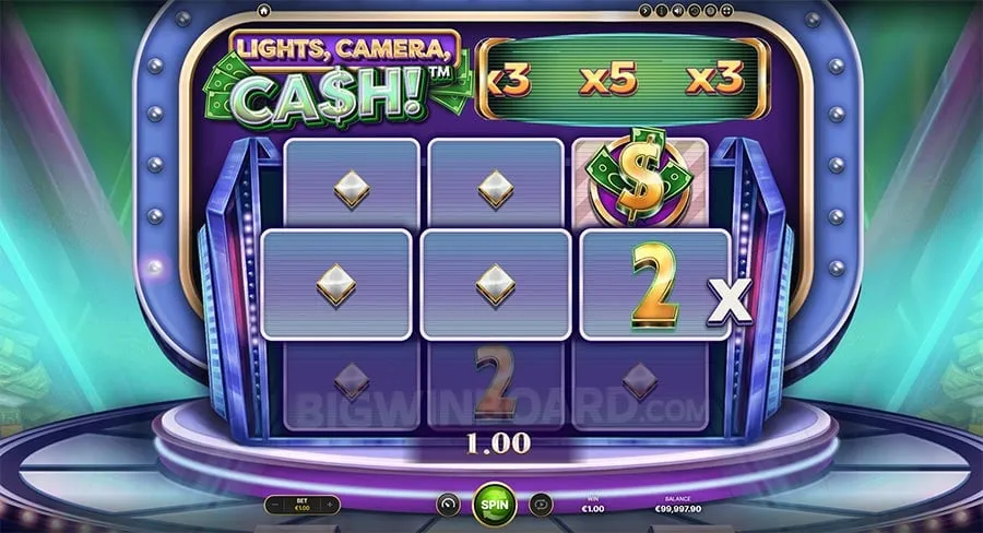Lights, Camera, Cash! slot
