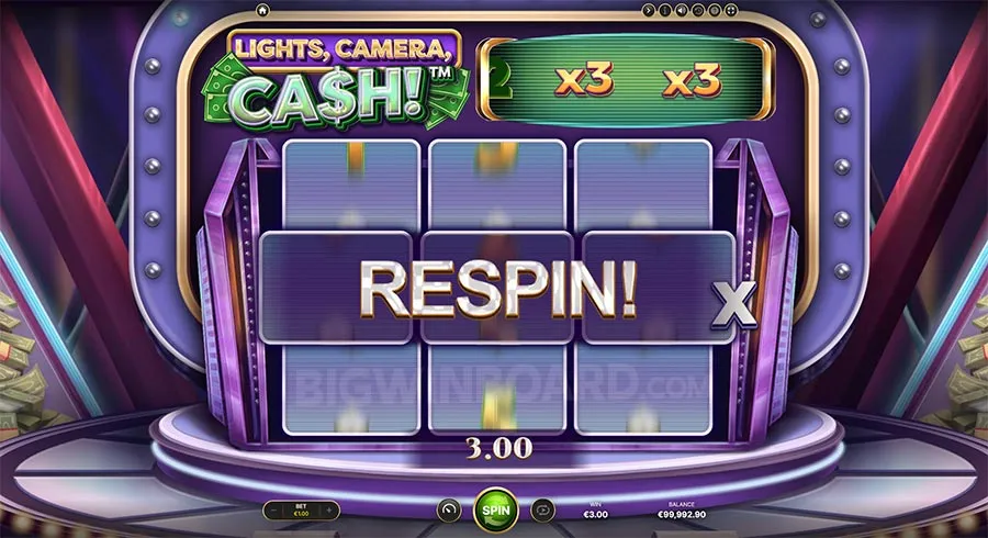 Lights, Camera, Cash! slot