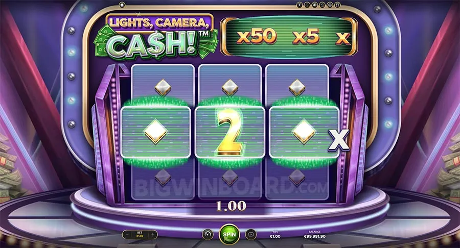 Lights, Camera, Cash! slot