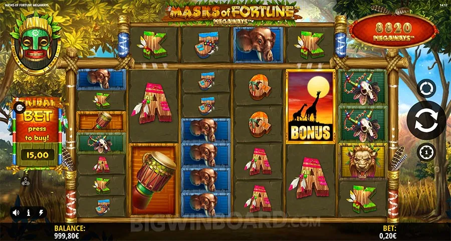Masks of Fortune Megaways slot