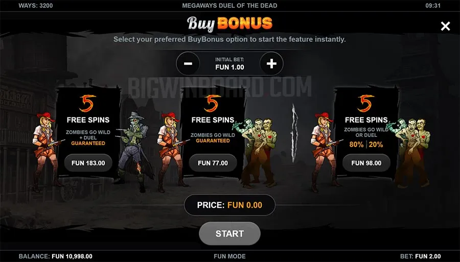 Duel of the Dead Megaways slot