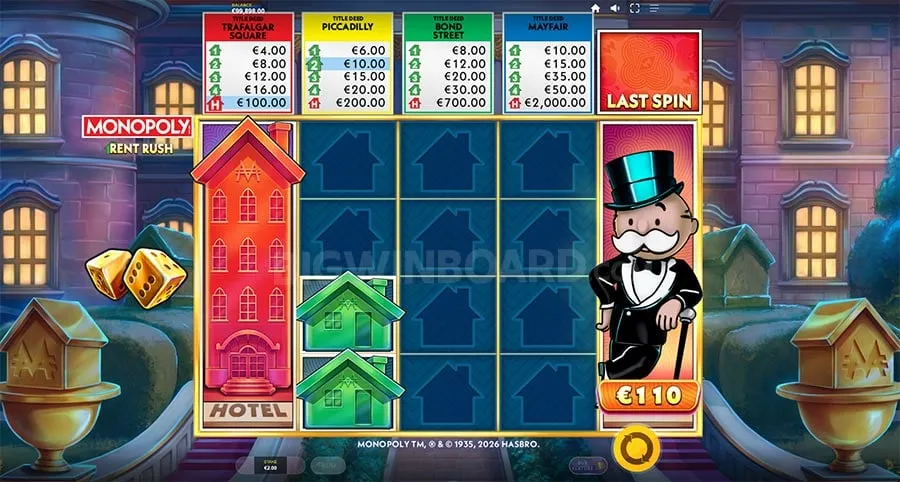 Monopoly Rent Rush slot