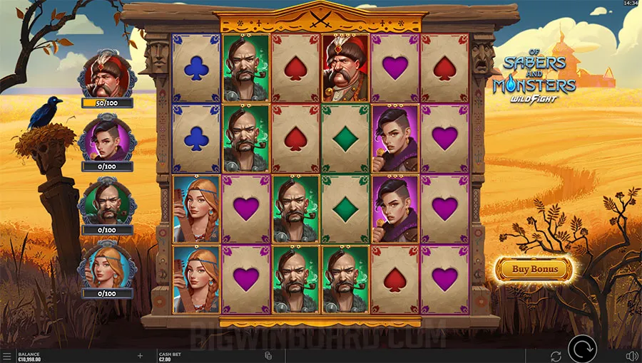 Of Sabers and Monsters slot