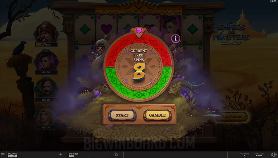 Of Sabers and Monsters slot