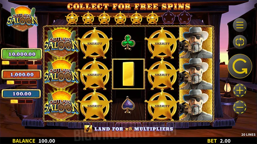 Outlaw Saloon slot