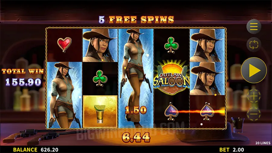 Outlaw Saloon slot