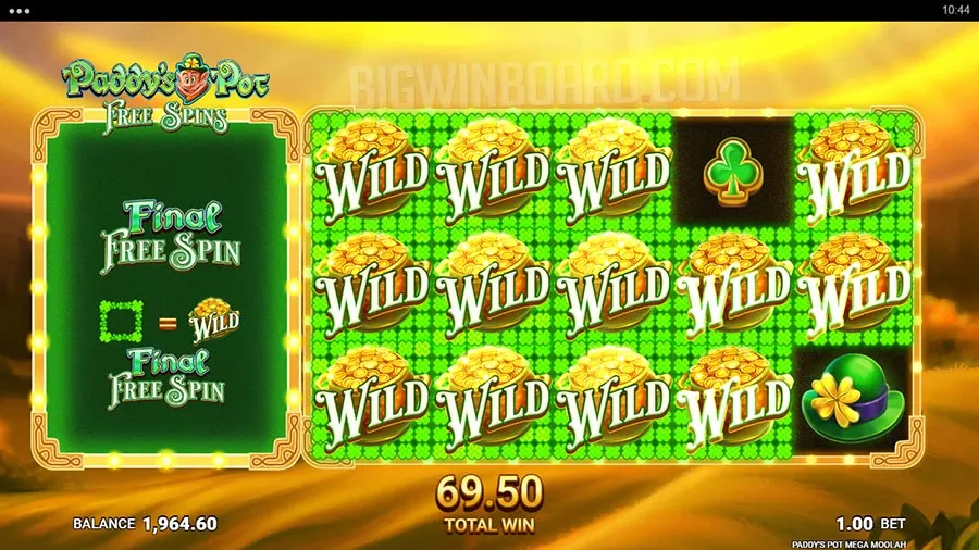 Paddy's Pot Mega Moolah slot