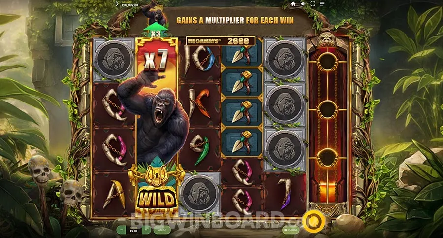 Primate King Megaways slot
