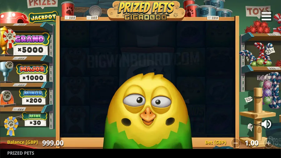 Prized Pets Gigablox slot