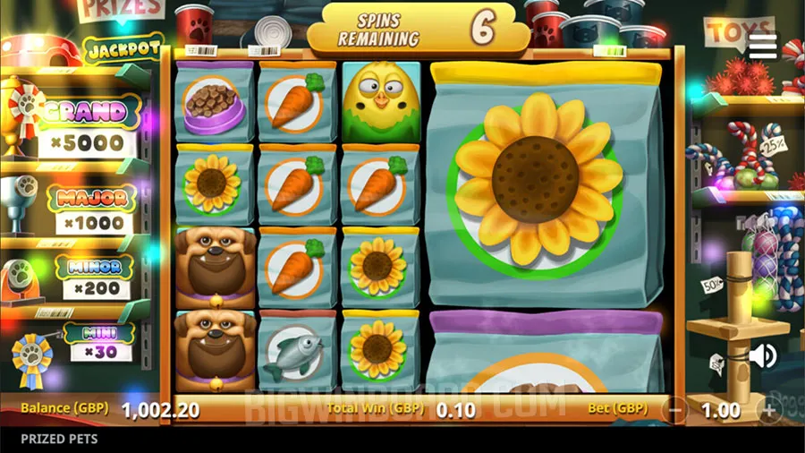 Prized Pets Gigablox slot