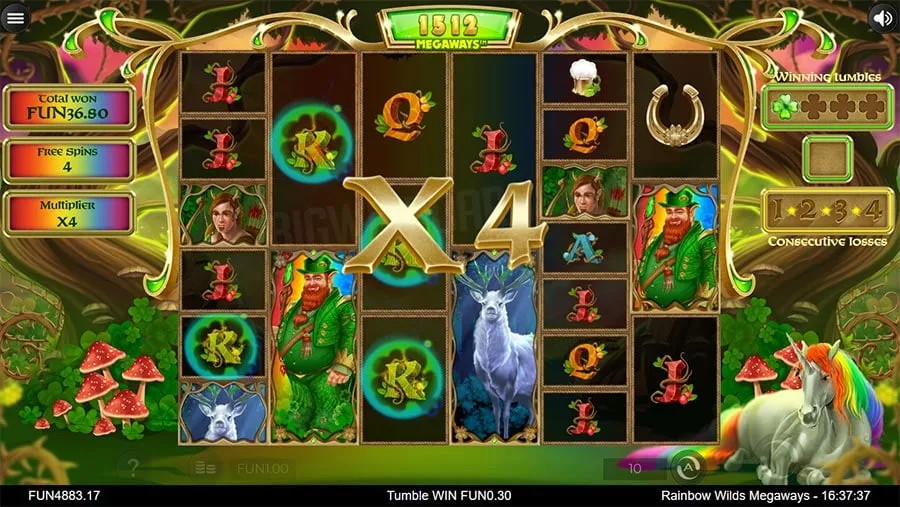 rainbow wilds megaways