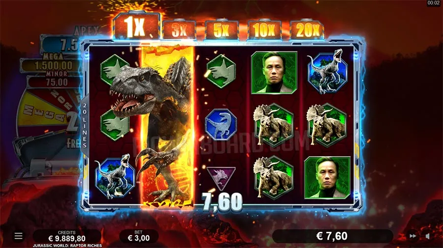 Jurassic World Raptor Riches slot
