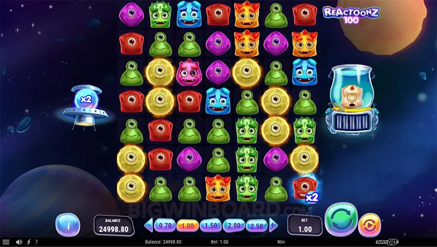 Reactoonz 100 slot
