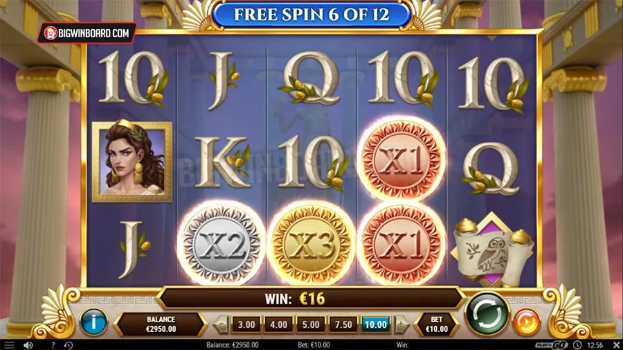 rise of athena slot