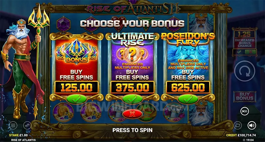 Rise of Atlantis 2 slot