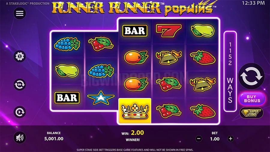 Runner Runner PopWins slot