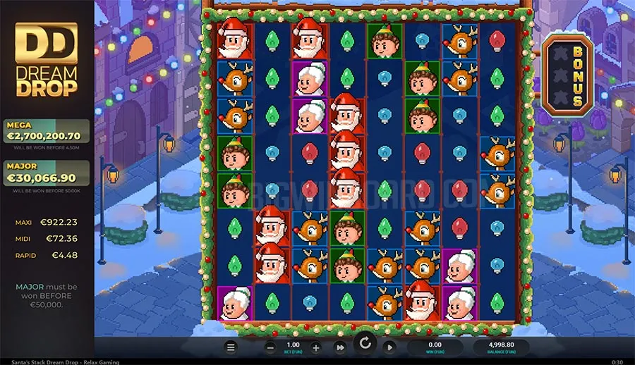 Santa's Stack Dream Drop slot