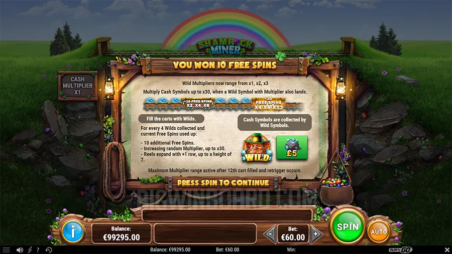Shamrock Miner slot