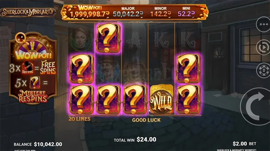 sherlock moriarty slot