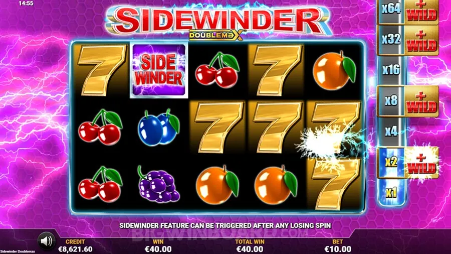 Sidewinder DoubleMax slot