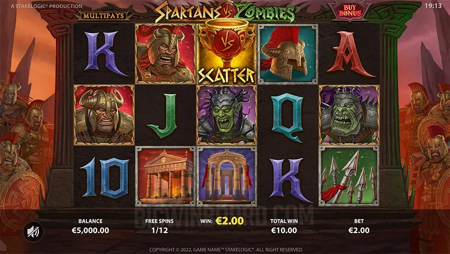Spartans vs Zombies slot