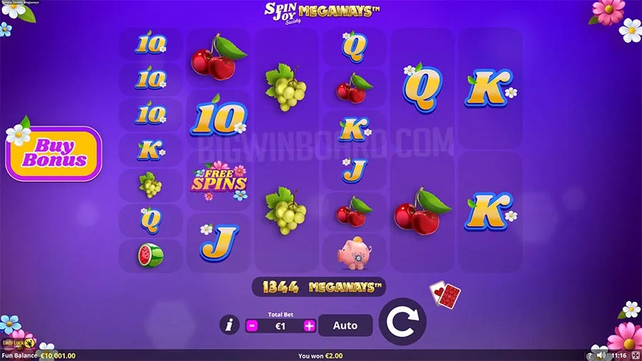 Spinjoy Society Megaways slot