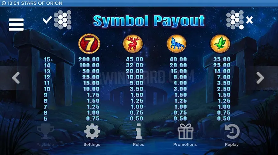 stars of orion slot elk