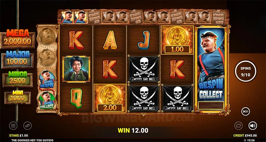 The Goonies Hey You Guys slot