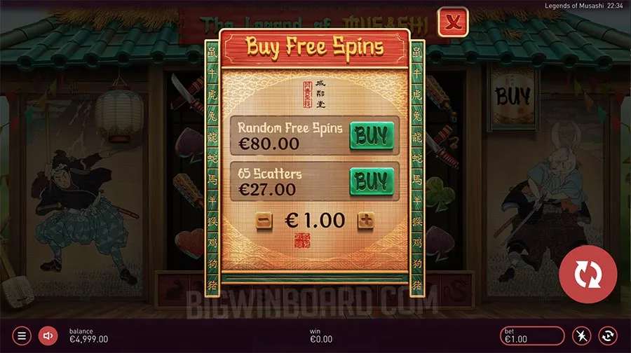 The Legend of Musashi slot