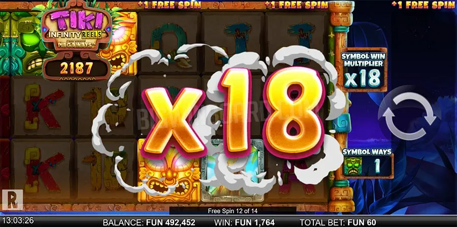 tiki infinity reels megaways