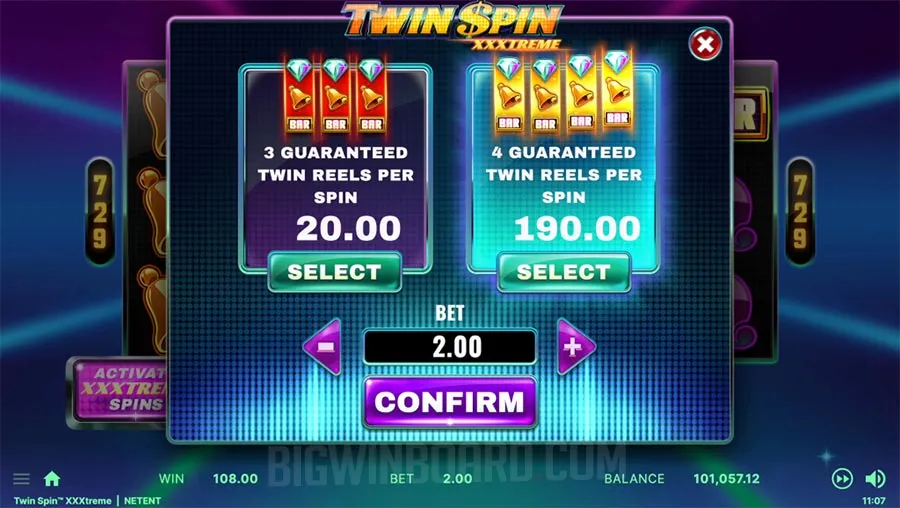 Twin Spin XXXtreme slot