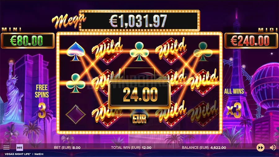 vegas night life slot