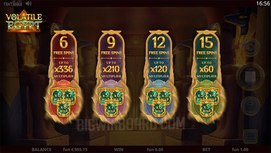 Volatile Egypt Dream Drop slot