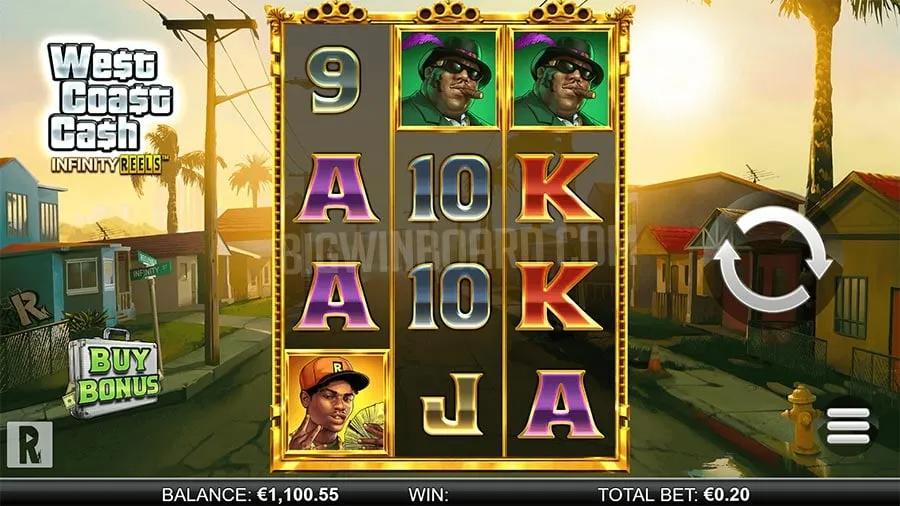 West Coast Cash Infinity Reels slot
