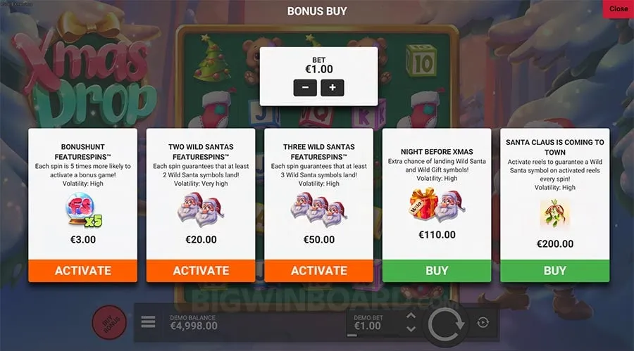 Xmas Drop slot